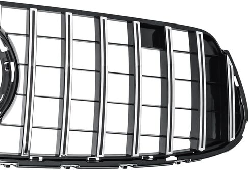 Front Bumper Center Grill For 2016 2017 2018 2019 2020 2021 2022 Mercedes-Benz GLC-Class GLC 300/300e/350e/43 SUV&Coupe With AMG Sport Package GT Style grille Black For W&WO Camera in Saudi Arabia