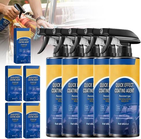 Car Coating Spray for Shine & Protection, Waterless Wash & Wax Polish Spray, Hydrophobic Gloss Booster, Helps Reduce the Look of Light Swirls, Oil Film & Glass Cleaner (1-PACK) in Kuwait