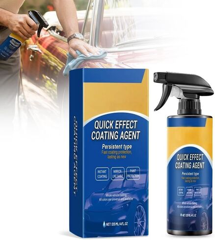 Car Coating Spray for Shine & Protection, Waterless Wash & Wax Polish Spray, Hydrophobic Gloss Booster, Helps Reduce the Look of Light Swirls, Oil Film & Glass Cleaner (1-PACK) in Saudi Arabia