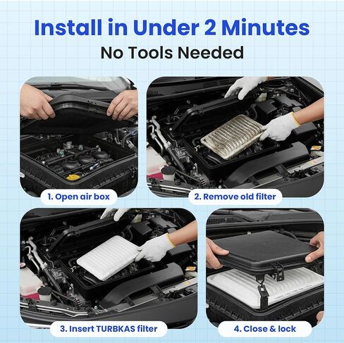 (CA10190) Replacement for Toyota/Scion Rigid Panel Engine Air Filter for Corolla 1.8L (2009-2019), Matrix Base (2009-2014), Yaris (2006-2018), Scion xD (2008-2014) in Saudi Arabia