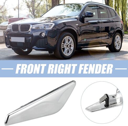 X AUTOHAUX Front Right Fender Panel Side Marker Finisher Trim Fit Replacements for BMW X3 X4 F25 F26 Side Marker 51117338570 in Saudi Arabia