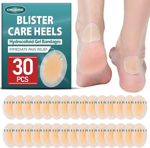 30 قطعة من ضمادات البثور الجل الغروانية المائية - وسادات بثور مقاومة للماء للقدمين والكعب وأصابع القدم - الوقاية والتعافي، الزفاف/الرياضة/أساسيات السفر in Kuwait