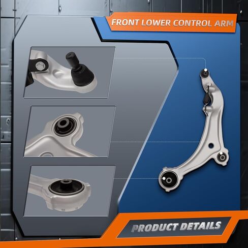 KEYOOG 10Pcs Front Lower Control Arm Kit w/Ball Joint Fit For 2011-2013 2014-2017 Ni-ssan Quest, Outer Inner Tie Rod End, Sway Bar Link, Boots (OE# 524-221 524-222 MS301200 K750783 EV801340 ES801267) in Saudi Arabia
