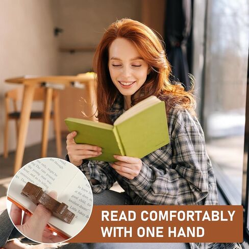 2 Pcs Cat Book Page Holder Wood Thumb Book Page Holders Personalized Thumb Bookmark Holder Durable Novel Reading Accessories for Reading Hands Free Books Lovers Readers Bookworms Accessories in Saudi Arabia