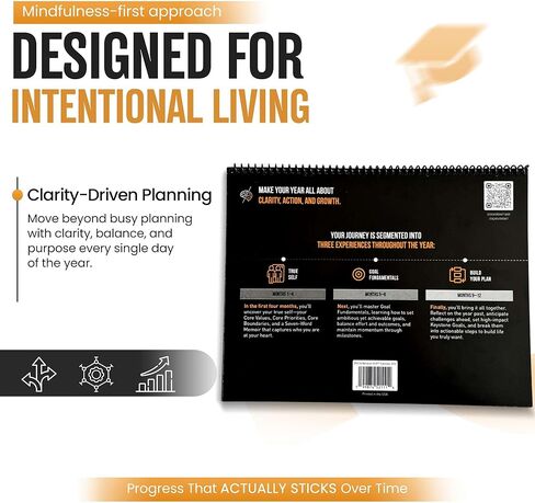 تقويم تحديد الأهداف لعام 2026 من The Behavior Shift - مخطط الحياة اليومية المؤرخ ومجموعة أدوات الإنتاجية - منظم أسبوعي وشهري - نظام نمو جدول أعمال 365 يومًا - اليقظة والعادات والحياة المتعمدة in Kuwait