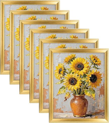 إطار صور من الخشب الصلب الطبيعي مقاس 11 × 14 من TWING - إطار فني جداري بسيط لديكور المنزل والمكتب، يتضمن تصميمًا للتعليق على الحائط، وإطارًا من الخشب الصلب الطبيعي للصور والمطبوعات ومعرض الحائط (عبوة واحدة) in Kuwait