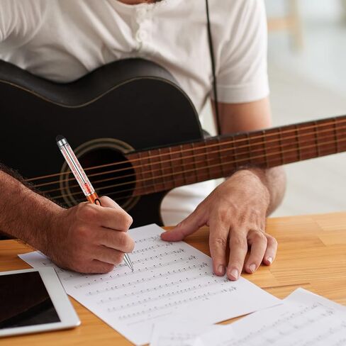 Outus 12 Pcs Music Stylus Pens 2-in-1 Piano Student Gift Retractable Crystal Musical Note Ballpoint Pen with Stylus Tips for Touch Screen Marching Band Music Teacher Student Gift(Assorted Colors) in Kuwait