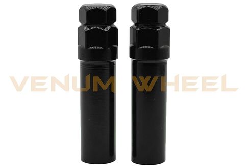 20 Pc Black Spline Tuner Lug Bolts M12x1.25 | 28mm OEM Shank Size | + 2 Sockets in Saudi Arabia