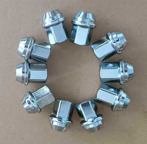 10PCS M14-1.50 Chrome Lug Nuts 611-330 Hex 22mm Compatible with Select Dodge Durango, Ram 1500 2500 3500 4000/ Jeep Grand Cherokee/Mustang/Camaro in Saudi Arabia