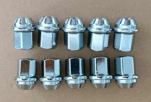 10PCS M14-1.50 Chrome Lug Nuts 611-330 Hex 22mm Compatible with Select Dodge Durango, Ram 1500 2500 3500 4000/ Jeep Grand Cherokee/Mustang/Camaro in Saudi Arabia
