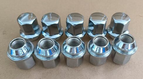 10PCS M14-1.50 Chrome Lug Nuts 611-330 Hex 22mm Compatible with Select Dodge Durango, Ram 1500 2500 3500 4000/ Jeep Grand Cherokee/Mustang/Camaro in Saudi Arabia