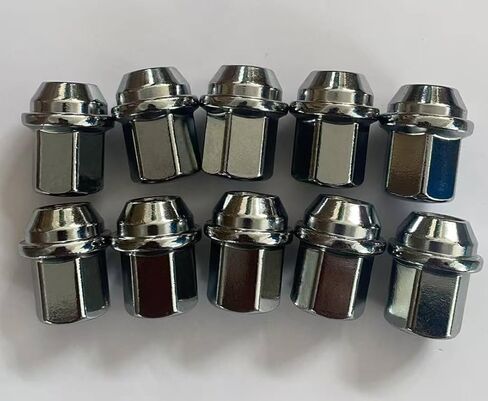 10PCS M14-1.50 Chrome Lug Nuts 611-330 Hex 22mm Compatible with Select Dodge Durango, Ram 1500 2500 3500 4000/ Jeep Grand Cherokee/Mustang/Camaro in Saudi Arabia