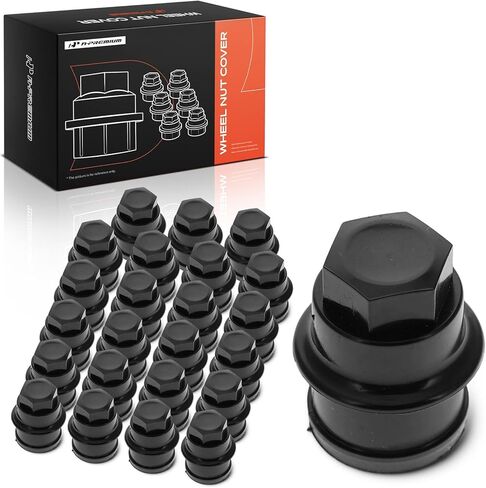 A-Premium 24PCS 27mm Wheel Lug Nut Covers Compatible with Chevrolet Silverado 1500, Tahoe, Suburban 1500, Express 2500, Astro, Avalanche 1500 & GMC Sierra 1500, Yukon, Safari & Cadillac Escalade in Saudi Arabia