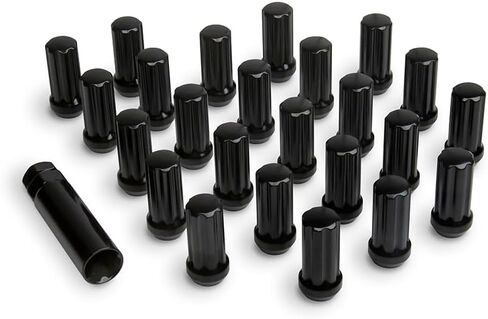 ICON Alloys, Lug Nut Kit, M14 x 1.5, Black, 24 Count with Lug Key, 89141524B in Kuwait