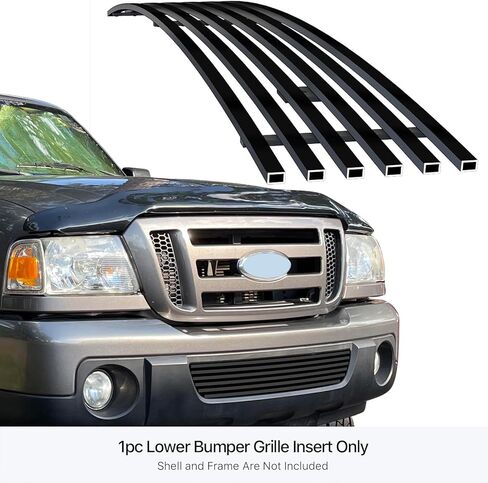 إدراج شبكة شواية سوداء من APS متوافق مع Ford Ranger 2006 2007 2008 2009 2010 2011 2012 المصد السفلي N19-H34358F in Saudi Arabia