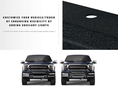 Armordillo Arx LED واقي ما قبل العداء متوافق مع 2022-2025 Toyota Tundra | 8737767 | أسود محكم | واقي شبكة ما قبل العداء | واقي ممتص للصدمات | شريط إضاءة LED مقاس 26 بوصة in Saudi Arabia