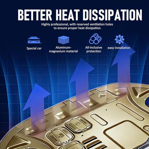 واقي رذاذ المحرك من سبائك الألومنيوم والمغنيسيوم مناسب لـ 2016-2020 Kia Sorento خفيف الوزن وشديد التحمل مع مركز قيادة أمامي للمحرك، دفاع مقاوم للصدأ in Kuwait