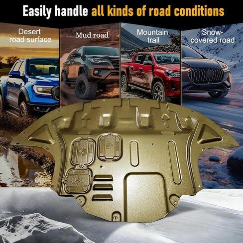 واقي رذاذ المحرك من سبائك الألومنيوم والمغنيسيوم مناسب لـ 2016-2020 Kia Sorento خفيف الوزن وشديد التحمل مع مركز قيادة أمامي للمحرك، دفاع مقاوم للصدأ in Kuwait