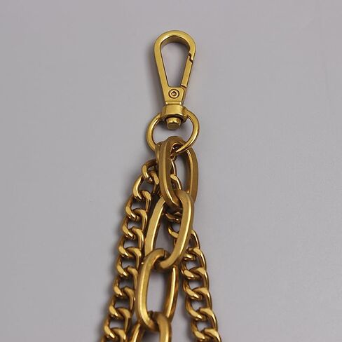 سلسلة مفاتيح معدنية بطبقة مزدوجة سلسلة مفاتيح على طراز الهيب هوب وسلاسل مفاتيح للخصر ملحق للارتداء اليومي/الحفلات، زخرفة سهلة الاستخدام للرجال والنساء in Kuwait