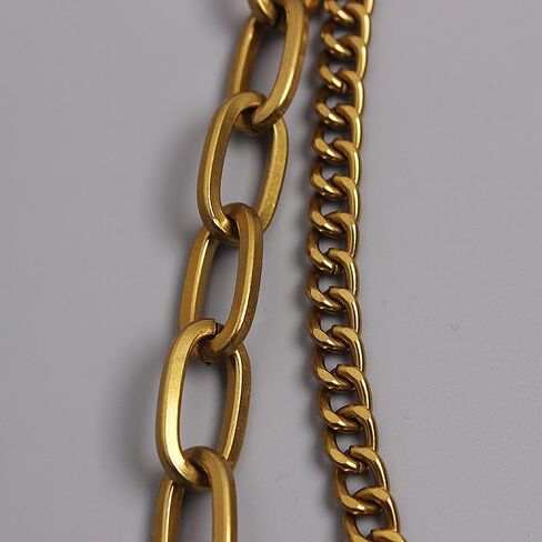 سلسلة مفاتيح معدنية بطبقة مزدوجة سلسلة مفاتيح على طراز الهيب هوب وسلاسل مفاتيح للخصر ملحق للارتداء اليومي/الحفلات، زخرفة سهلة الاستخدام للرجال والنساء in Kuwait