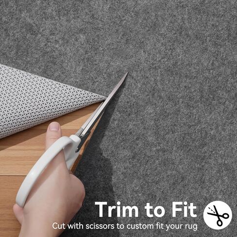 Songrey Non Slip Rug Pad Gripper 8 x 10 Ft, Thick Felt Fabric with Anti Skid Backing, Carpet Pad for Hardwood Floors, Keep Area Rugs in Place and Safe in Saudi Arabia
