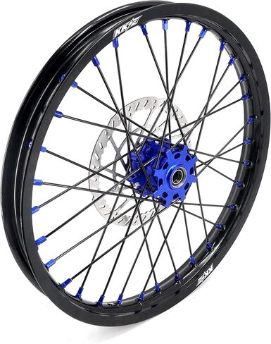 KKE1.6 * 19" & 1.85 * 16" E-moto Spoked Upgraded version Wheels Rim Fit Surron Light Bee-x 2019-2025 with 220MM Disc Dirt and Siver Adapter Electric Bike in Kuwait