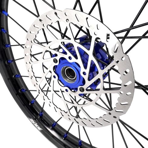 KKE1.6 * 19" & 1.85 * 16" E-moto Spoked Upgraded version Wheels Rim Fit Surron Light Bee-x 2019-2025 with 220MM Disc Dirt and Siver Adapter Electric Bike in Kuwait