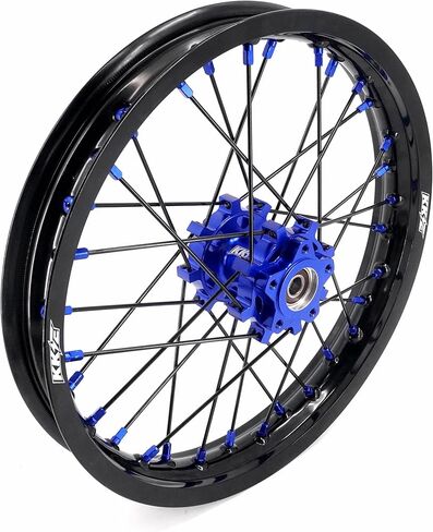 KKE1.6 * 19" & 1.85 * 16" E-moto Spoked Upgraded version Wheels Rim Fit Surron Light Bee-x 2019-2025 with 220MM Disc Dirt and Siver Adapter Electric Bike in Kuwait