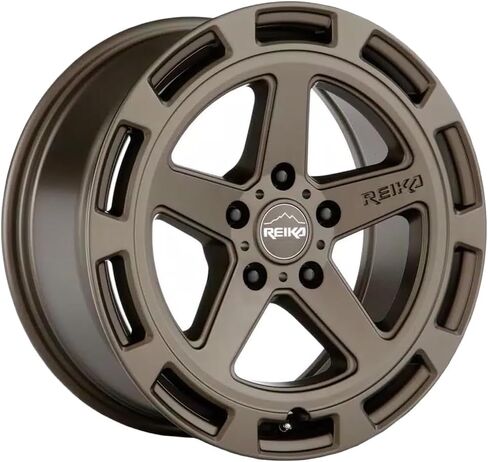 Reika R20 Teton 17x8 5x4.5 بوصة + حافة عجلة برونزية 38 مم مقاس 17 بوصة R20780381217F in Saudi Arabia
