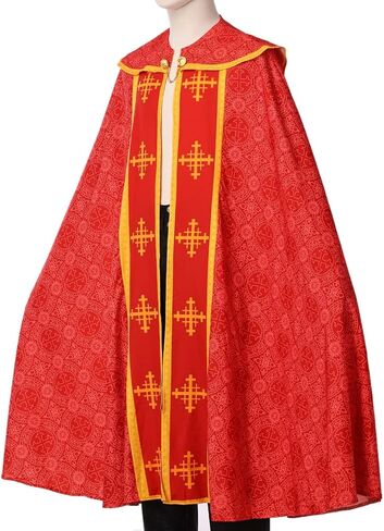 COSDREAMER Unisex Church Catholic Vestments Cape Cloak Priest Celebrant Chasuble Mass Vestments Robe in Saudi Arabia