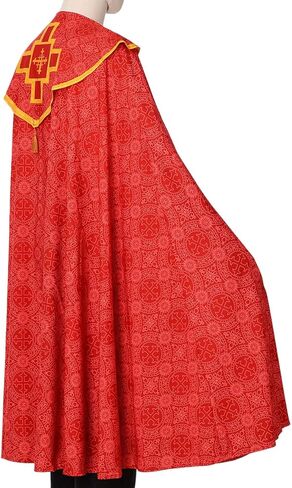 COSDREAMER Unisex Church Catholic Vestments Cape Cloak Priest Celebrant Chasuble Mass Vestments Robe in Saudi Arabia