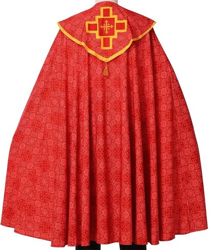 COSDREAMER Unisex Church Catholic Vestments Cape Cloak Priest Celebrant Chasuble Mass Vestments Robe in Saudi Arabia