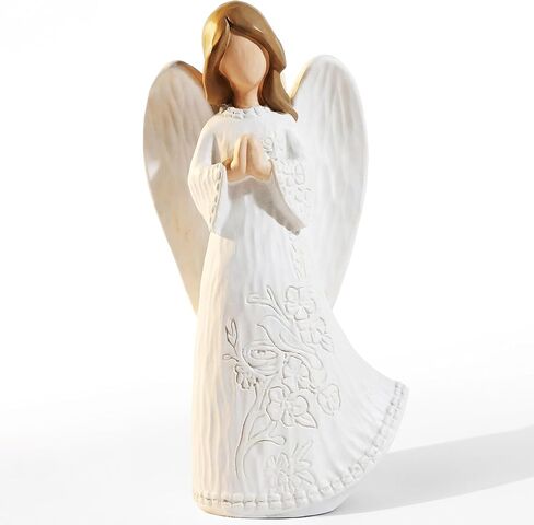 Sympathy Praying Angel Figurine for Loss of Loved One – Christian Praying Angel Keepsake, Hand-Painted Memorial Gift for Women, Grief & Bereavement Gift in Saudi Arabia