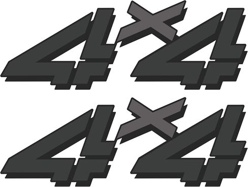 4x4 Decals for Trucks Chevy Silverado 1998-2007 Bed Side 1500 2500 HD (Black) in Saudi Arabia