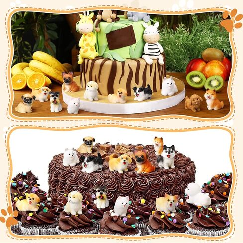 Novabright 42 Pcs Mini Dog Figurines Miniature Resin Cute Dog Hand Painted Resin Puppy in Bulk Figurine Resins Animals for DIY Moss Landscape Garden Ornament Birthday Party Home Decor in Kuwait
