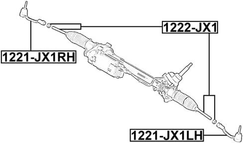 فبراير 1221-JX1LH نهاية قضيب ربط التوجيه الأيسر لـ 56825-T1000 in Saudi Arabia