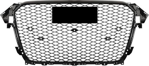 PENSUN Front Bumper Grille Matte Black RS-Honeycomb Mesh Grill Fit for Audi A4 S4 RS4 Style 2013-2016 in Saudi Arabia