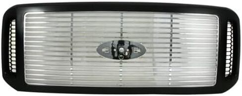 CarPartsDepot Front Grille Grill Chrome Frame With Gray Honey Comb Insert Compatible With 2005-2007 FORD F250 F350 F450 F550 FO1200456 5C3Z8200BAA in Saudi Arabia