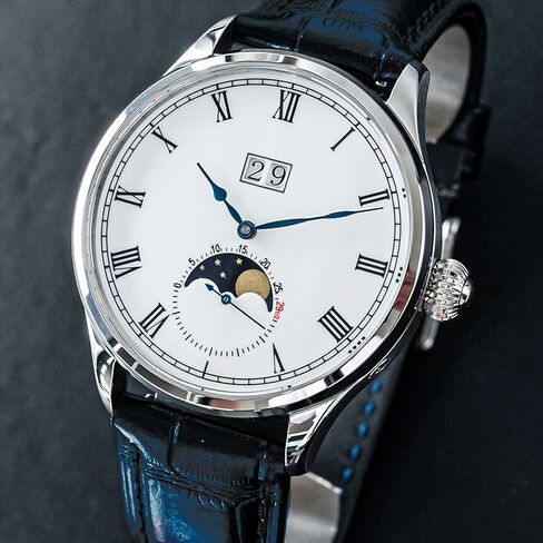 Sugess MoonPhase Master 41 ملم SU2528SW مينا مينا ST2528 ساعة معصم ميكانيكية أوتوماتيكية للرجال النورس 1963 in Kuwait