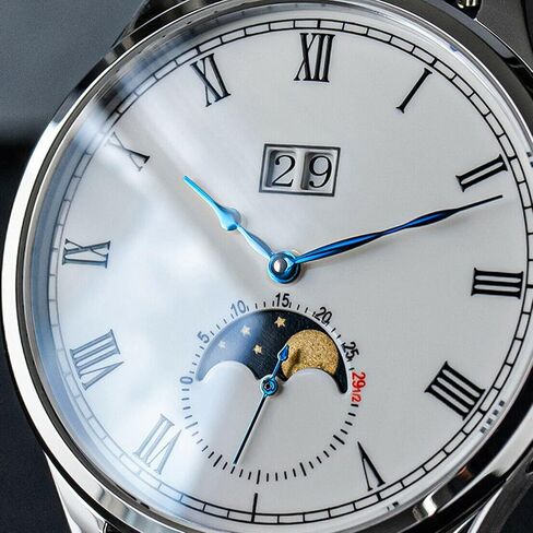 Sugess MoonPhase Master 41 ملم SU2528SW مينا مينا ST2528 ساعة معصم ميكانيكية أوتوماتيكية للرجال النورس 1963 in Kuwait