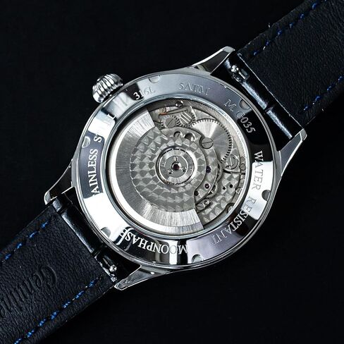 Sugess MoonPhase Master 41 ملم SU2528SW مينا مينا ST2528 ساعة معصم ميكانيكية أوتوماتيكية للرجال النورس 1963 in Kuwait