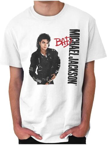 تي شيرت مايكل جاكسون "Bad" (أبيض) (كبير جدًا) in Kuwait