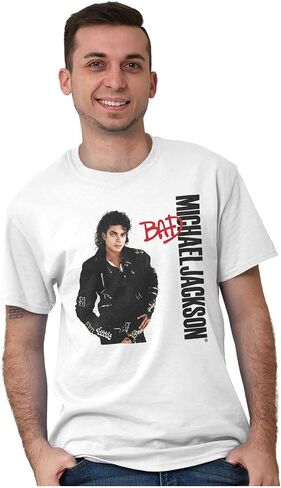 تي شيرت مايكل جاكسون "Bad" (أبيض) (كبير جدًا) in Kuwait