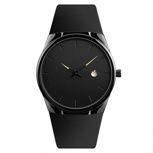 BESTKANG Men's Sports Casual Quartz Watch, 30m Water Resistant, Date Window, Alloy Case & Silicone Strap, 5 Color Options (Black/Red/Khaki/Blue/Army Green) for Everyday, Dress & Outdoor in Saudi Arabia