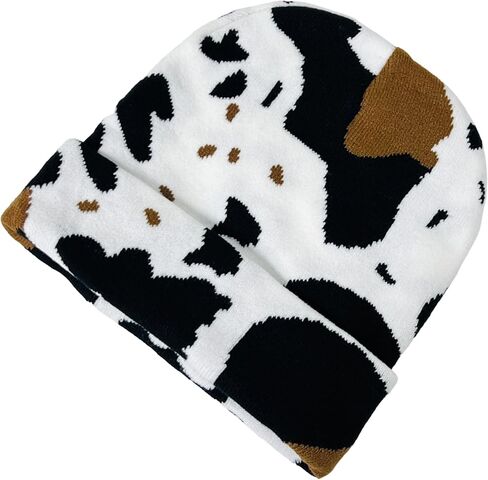 قبعة شتوية متماسكة بطباعة حيوانات للجنسين فائقة النعومة للكبار in Kuwait