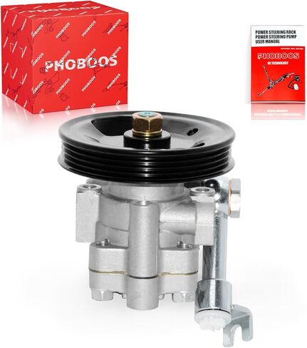 PHOBOOS Power Steering Pump Compatible with Nissan Altima 2002-2006, Maxima 2004-2008, Quest 2004-2009, V6 3.5L, with Pulley & Outlet, Smooth Steering, Low Noise, High Durability, Ref. 96-5407 in Kuwait