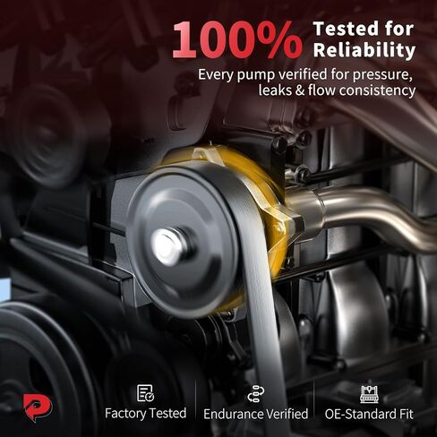 PHOBOOS Power Steering Pump Compatible with Nissan Altima 2002-2006, Maxima 2004-2008, Quest 2004-2009, V6 3.5L, with Pulley & Outlet, Smooth Steering, Low Noise, High Durability, Ref. 96-5407 in Kuwait