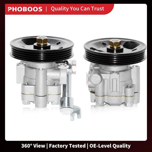 PHOBOOS Power Steering Pump Compatible with Nissan Altima 2002-2006, Maxima 2004-2008, Quest 2004-2009, V6 3.5L, with Pulley & Outlet, Smooth Steering, Low Noise, High Durability, Ref. 96-5407 in Kuwait