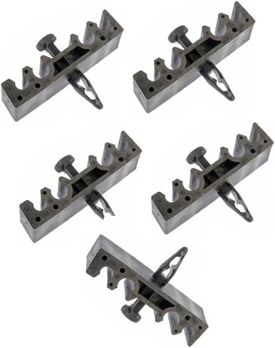KarParts360 Brake Tubing Clips | Plastic Material | (2) 1/4 Inches Slots and (2) 5/16 Inches Slots Diameter | 5 Pieces in Saudi Arabia