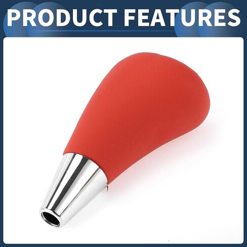 Automatic Gear Shifter Knob, Front Automotive Gearbox Stick Shifter Lever Knob for Toyota 4Runner 2003-2021 Plastic Faux Leather Black Red, 1 Pc in Saudi Arabia